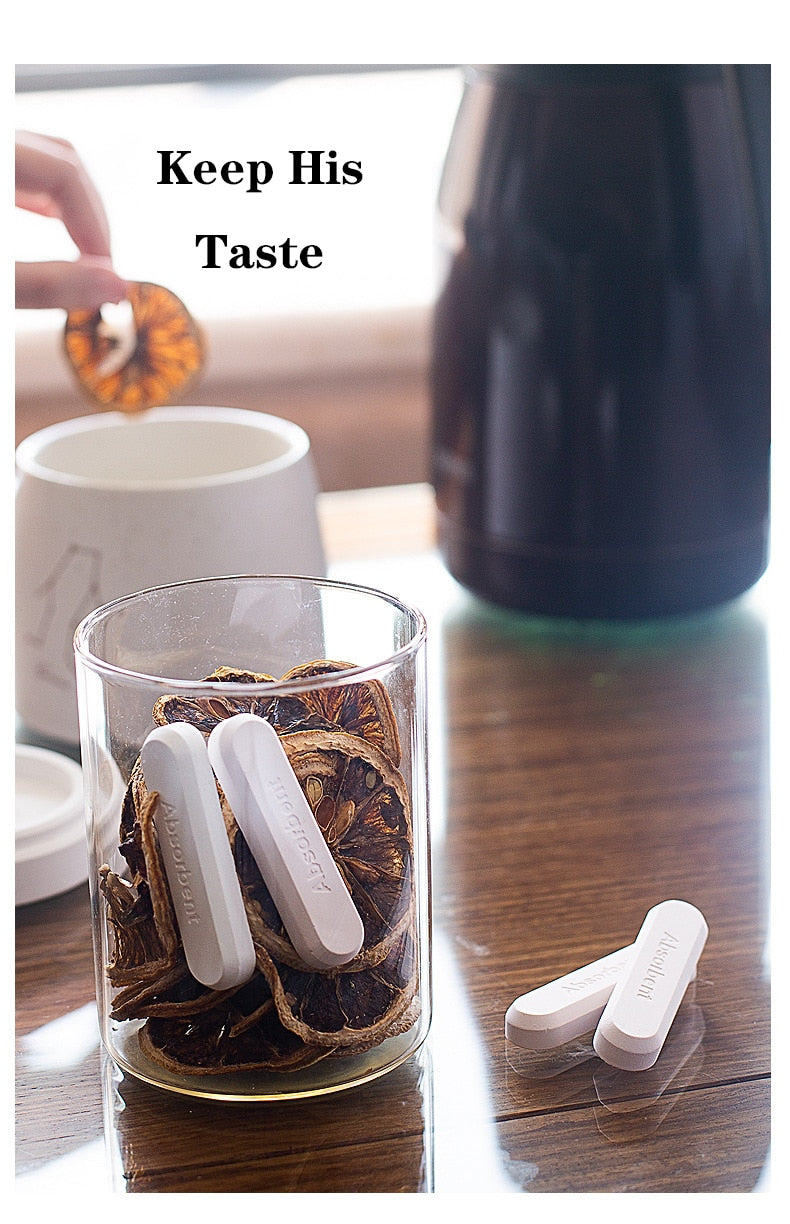Reusable Diatomaceous Earth Food Desiccant Dehumidification Drying Stick