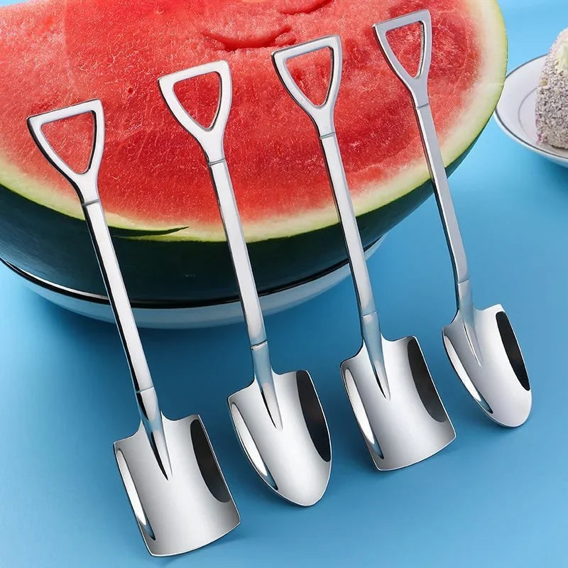 4Pcs Stainless Steel Shovel Spoon