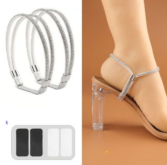 2Pcs Elastic High Heels Shoe Straps