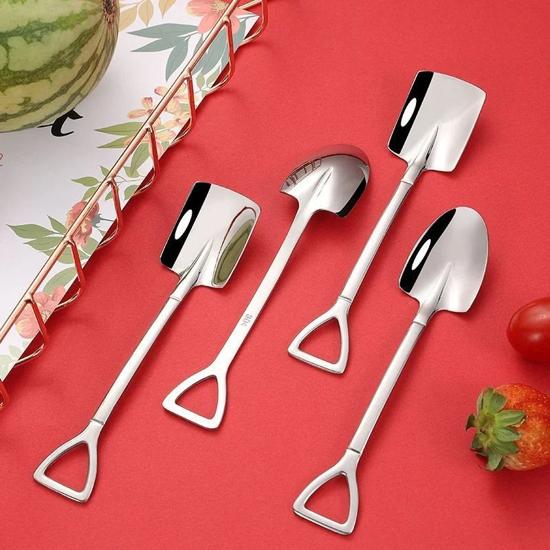 4Pcs Stainless Steel Shovel Spoon