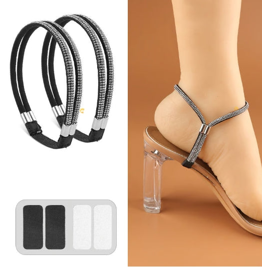 2Pcs Elastic High Heels Shoe Straps