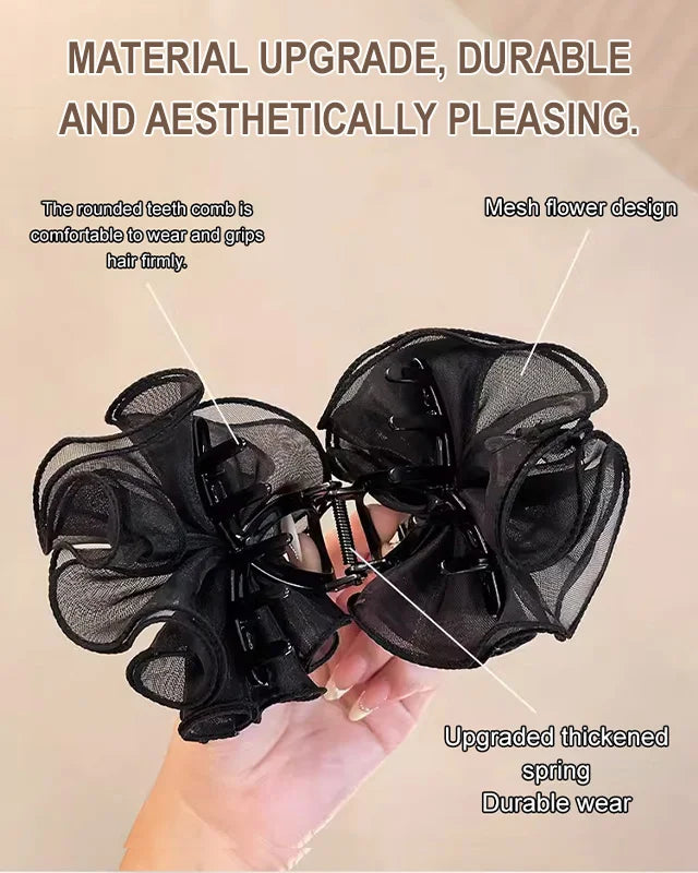 Korean Ultra-Pretty Mesh Flower Hair Clip