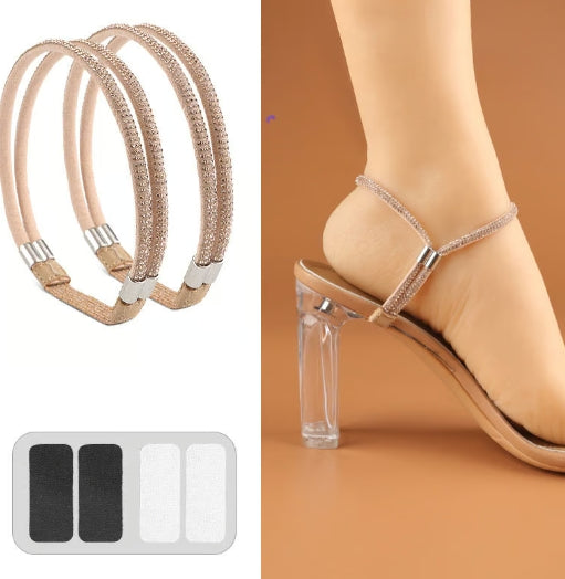 2Pcs Elastic High Heels Shoe Straps