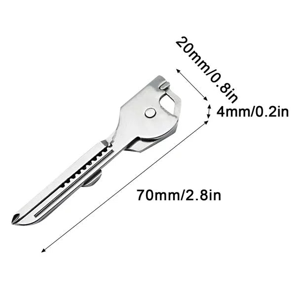 6 In 1 Multifunction Key Tool Bottle Opener Screwdriver Key Keychain Tool