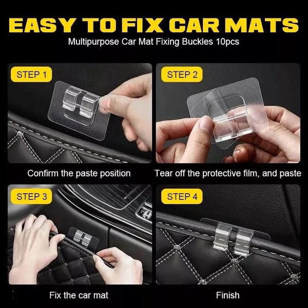 😍MULTIPURPOSE CAR MAT FIXING BUCKLES(🔥10PCS/SET)