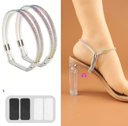 2Pcs Elastic High Heels Shoe Straps