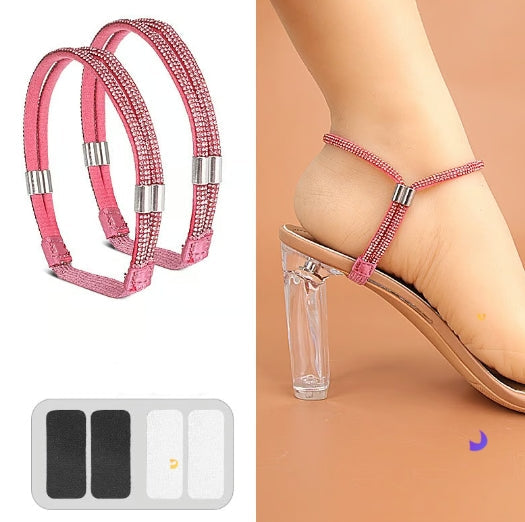 2Pcs Elastic High Heels Shoe Straps