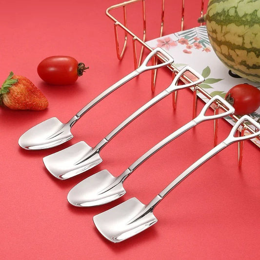 4Pcs Stainless Steel Shovel Spoon