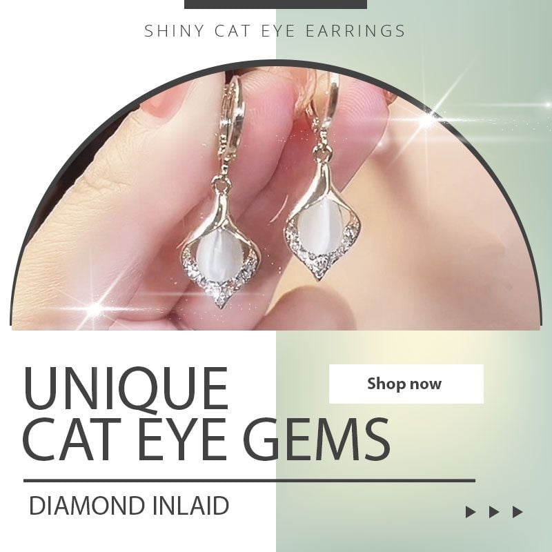 🔥Shiny Cat Eye Earrings