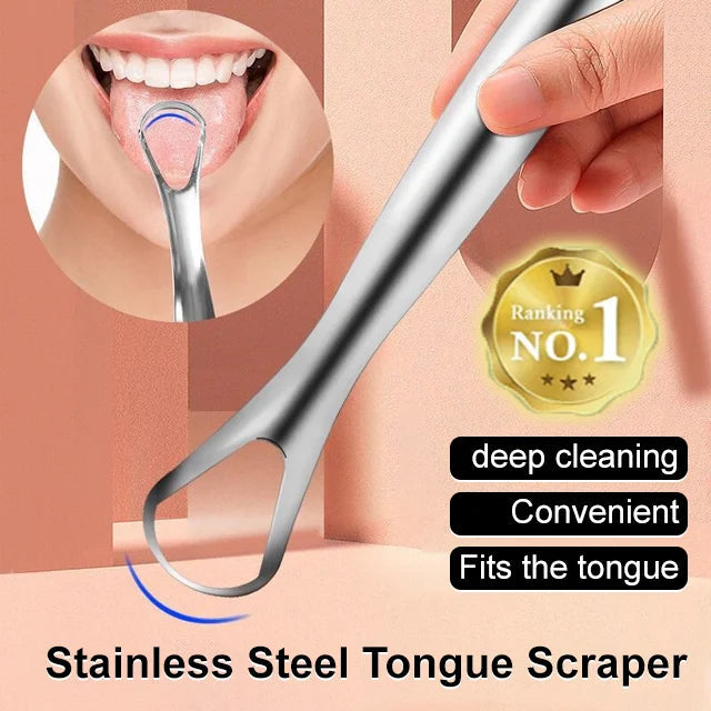 ✨Stainless Steel Tongue Scraper🔥🚚Cash on Delivery