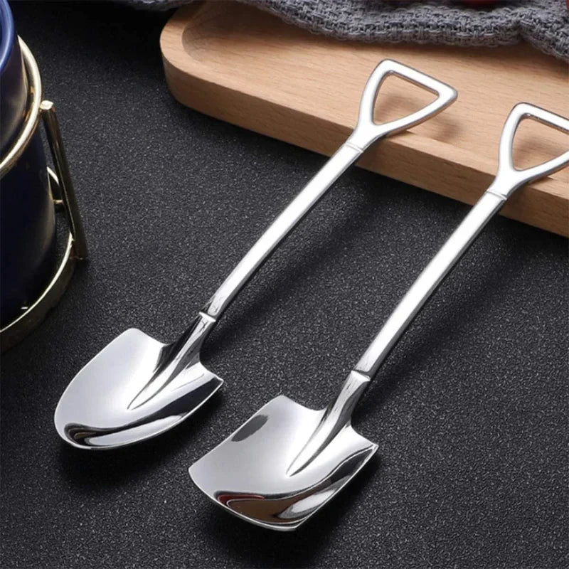 4Pcs Stainless Steel Shovel Spoon