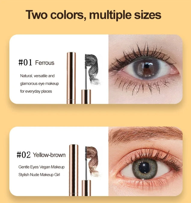 Waterproof fiber long curl fine brush quick drying mascara