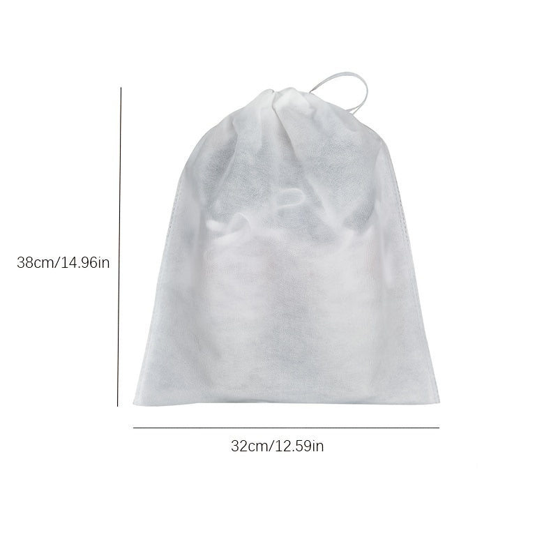 White Portable Shoes Dust Bag