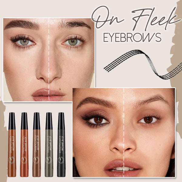 Waterproof and sweat-proof four-pronged eyebrow pencil🎁