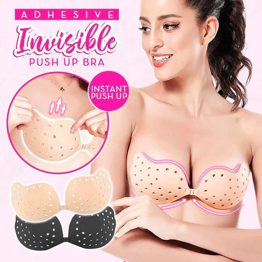 Adhesive Strapless Backless Invisible Push Up Bra