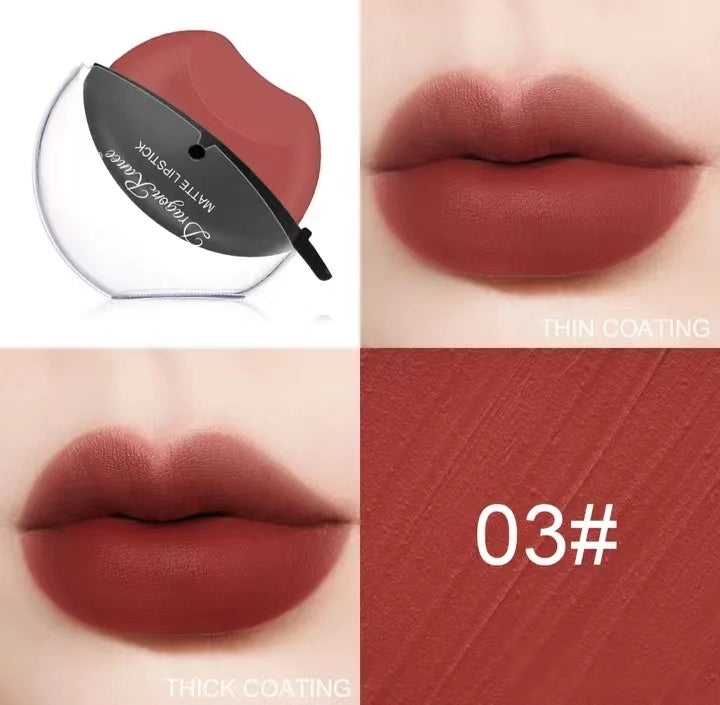 12 colors super beautiful waterproof one sip molding lipstick