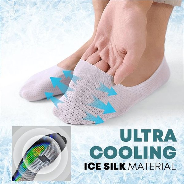 Breathable Ice Silk Socks ( Buy 1 Pair Ice Silk Socks Get 2 Pairs Quick Dry Deodorant Cotton Socks Free)