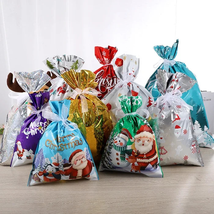 Drawstring Christmas Gift Bags