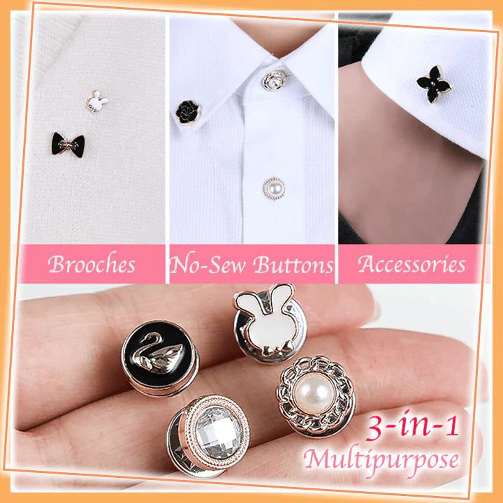 Multipurpose No-Sew Classy Buttons (20 Pcs)