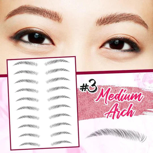 4D Hair-Like Eyebrows Stamp (10 pairs)