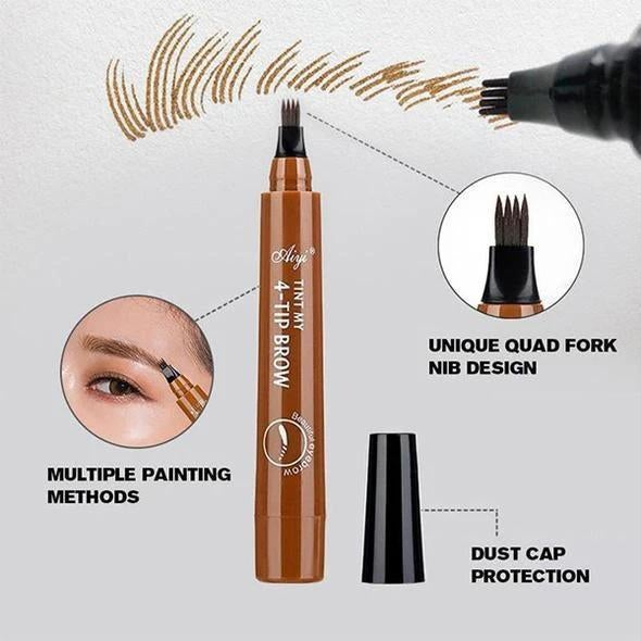 3 Colors Waterproof Eyebrow Pencil（2Pcs+1Belt As a Gift）