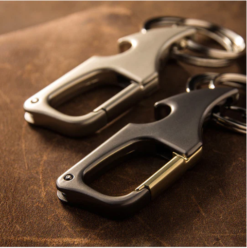 Multifunctional Pendant Bottle Opener Metal Double Ring Key Chain