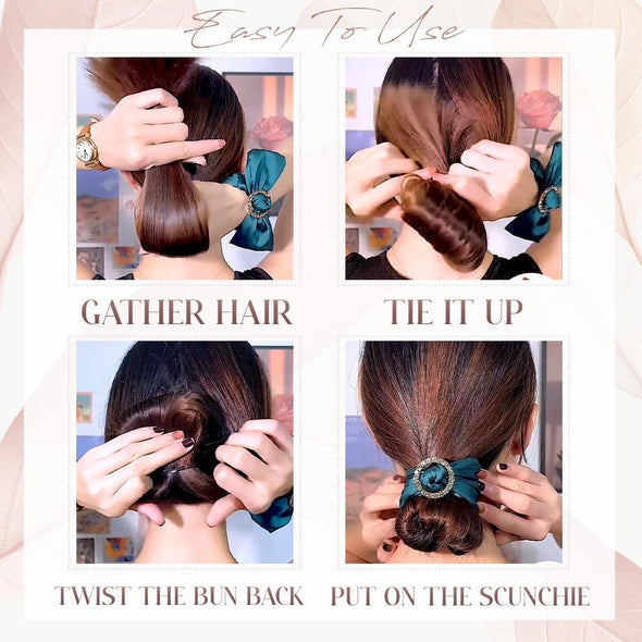 Elegant Scrunchies Bun Maker