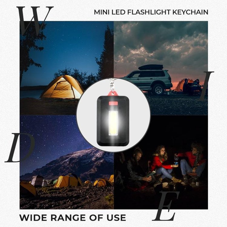 Mini LED Flashlight Keychain