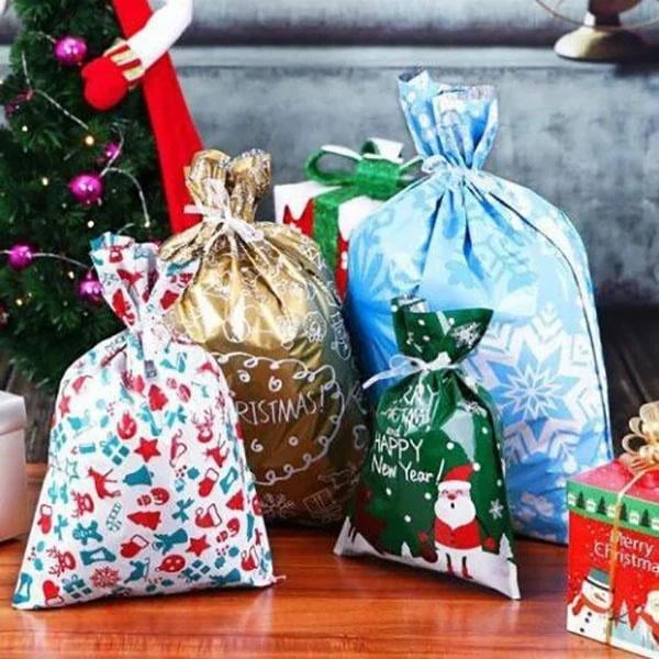 Drawstring Christmas Gift Bags