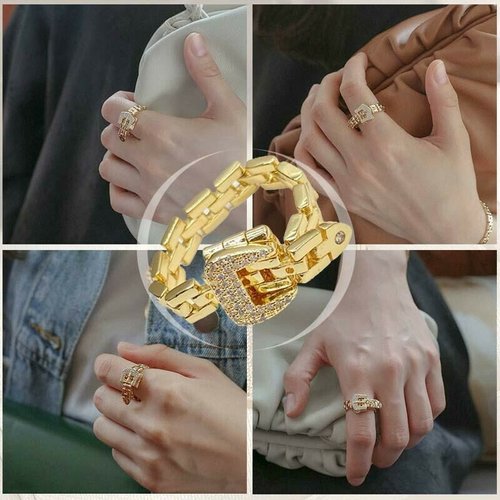 Fashionable Adjustable Buckle Ring