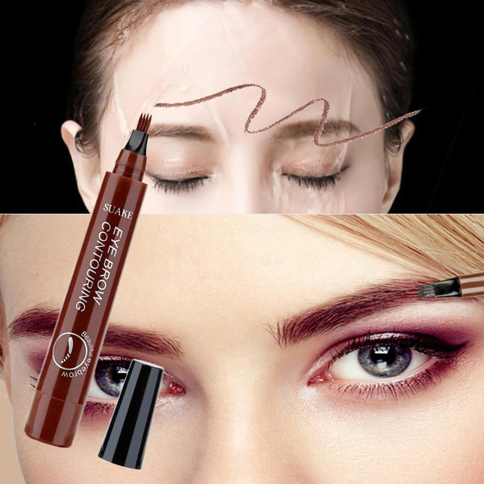 3 Colors Waterproof Eyebrow Pencil（2Pcs+1Belt As a Gift）