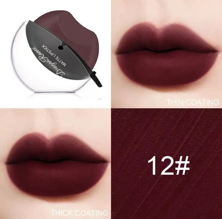 12 colors super beautiful waterproof one sip molding lipstick