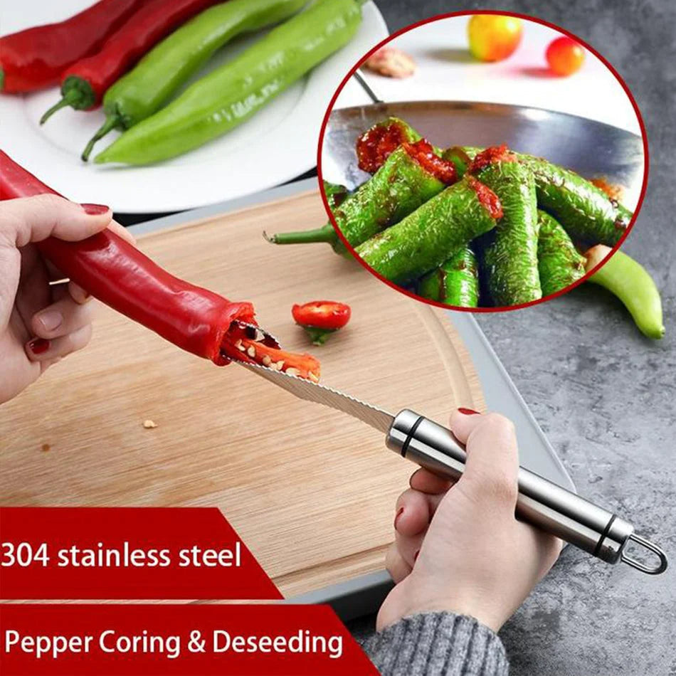 😍Pepper Seed Corer Remover