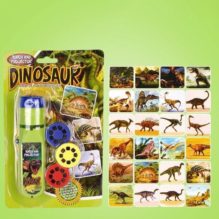 Child 24 Species Pattern Projection Flashlight Toy Dinosaur Toy