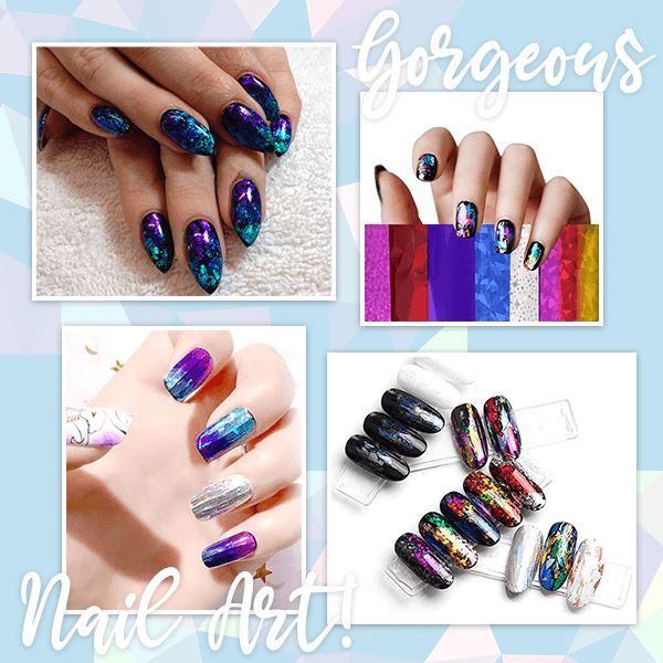 Mosaic Nail Art Transfer Foils (Set of 12PCS)