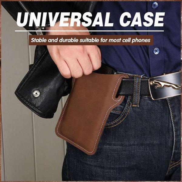 Universal Leather Case Waist Bag