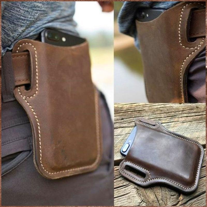 Universal Leather Case Waist Bag