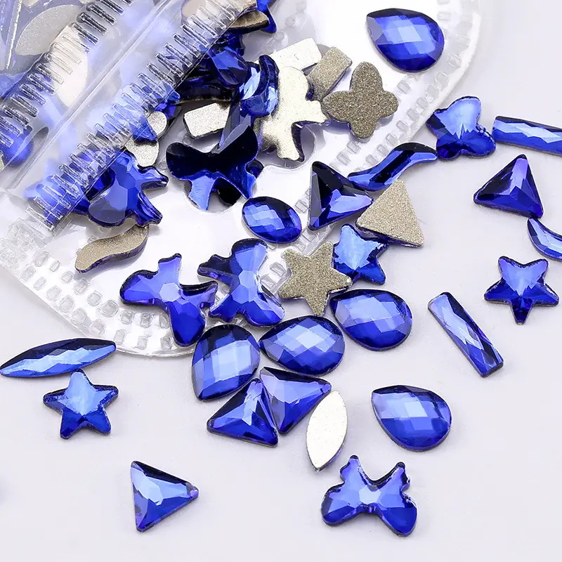 Nail rhinestones 60pcs multi-shape nail DIY