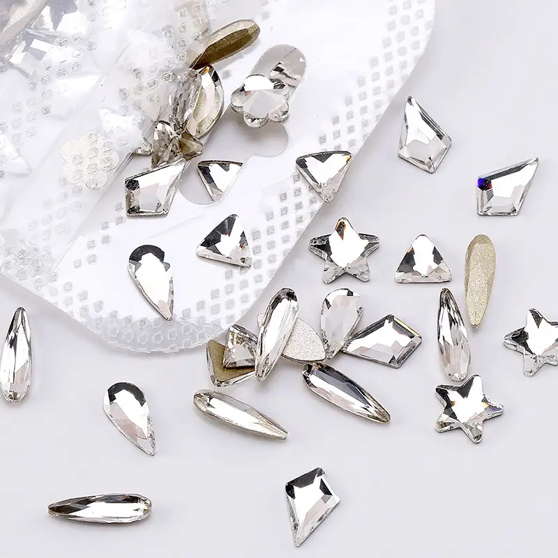 Nail rhinestones 60pcs multi-shape nail DIY