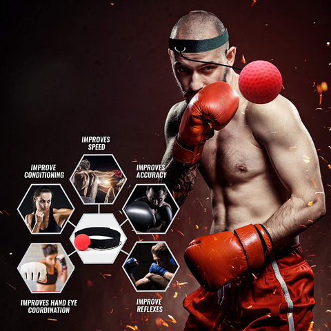 Boxing Reflex Ball Headband