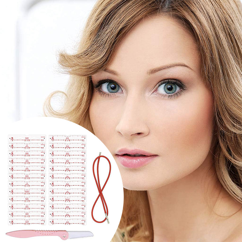 12pcs Eyebrow stencil ✨（With Eyebrow razor & Fixed rope）