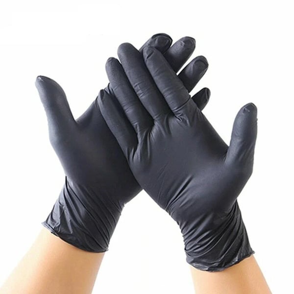 Disposable Black Nitrile Gloves