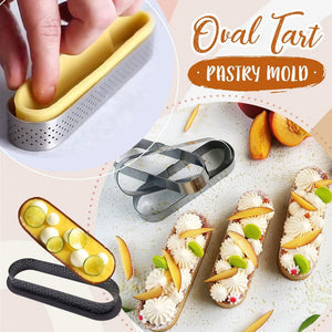 Oval Tart Ring Pastry Mold (3 Pcs Set)