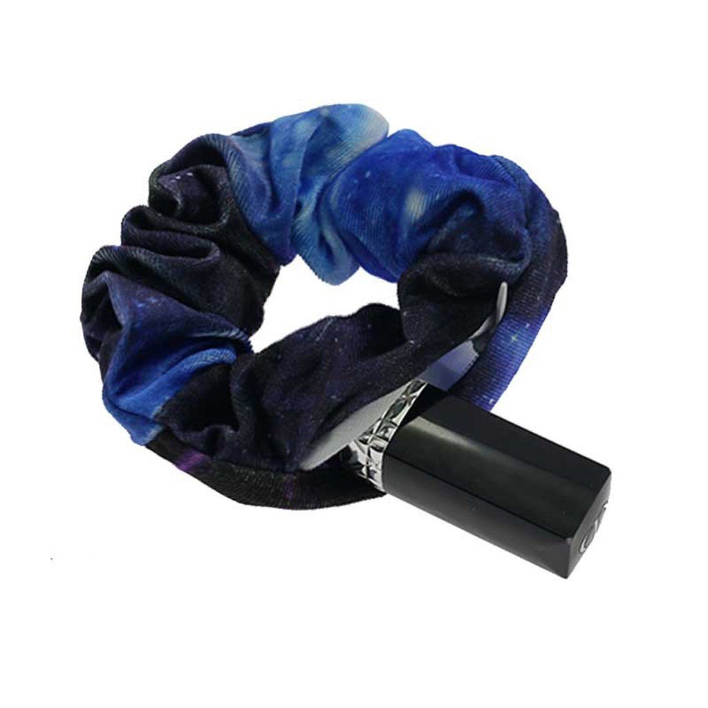 Tie-Dye Velvet Scrunchies with Hidden Pocket