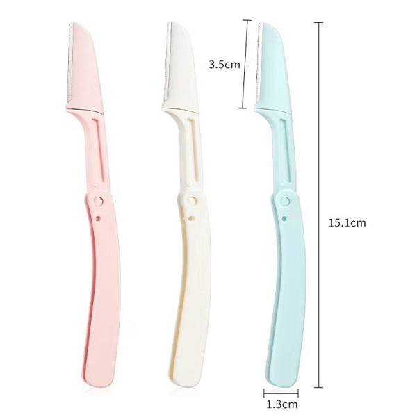 Three-color eyebrow trimming knife