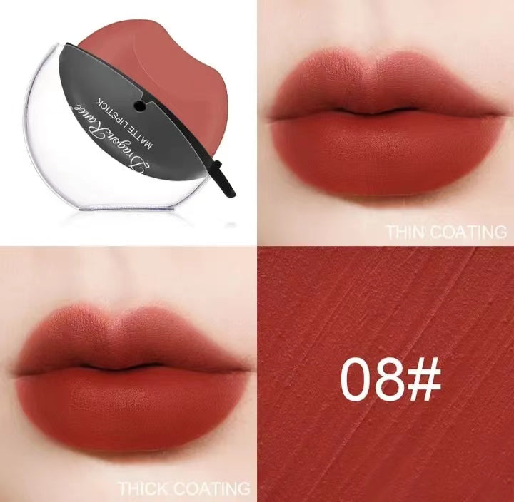 12 colors super beautiful waterproof one sip molding lipstick