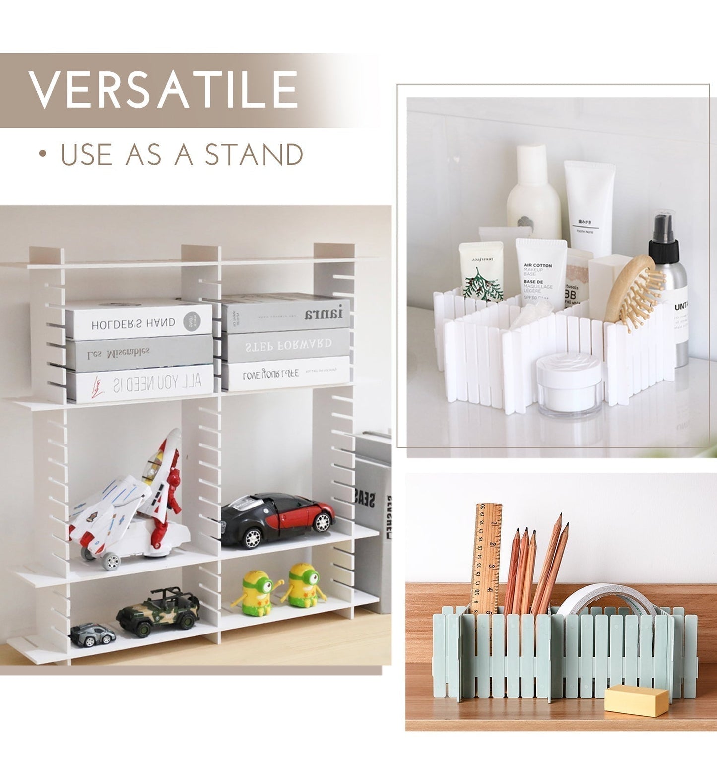 Free Combination Adjustable Drawer Organizer (44cm x 7cm/Pcs-4Pcs/Set)